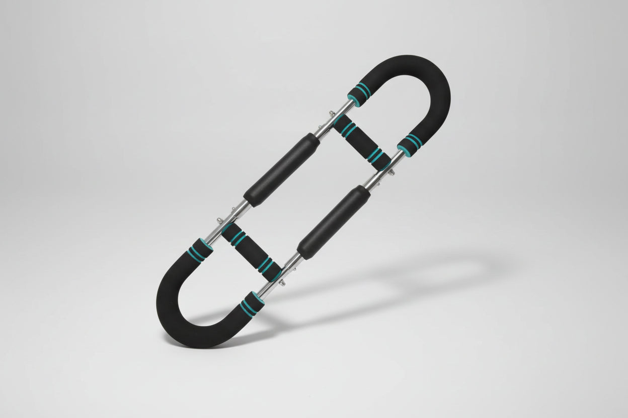 Adjustable U-Shaped Arm Exerciser with Foam Handle Spring Workout Bar Forearm Triceps Chest Expander Portable Fitness Equipment